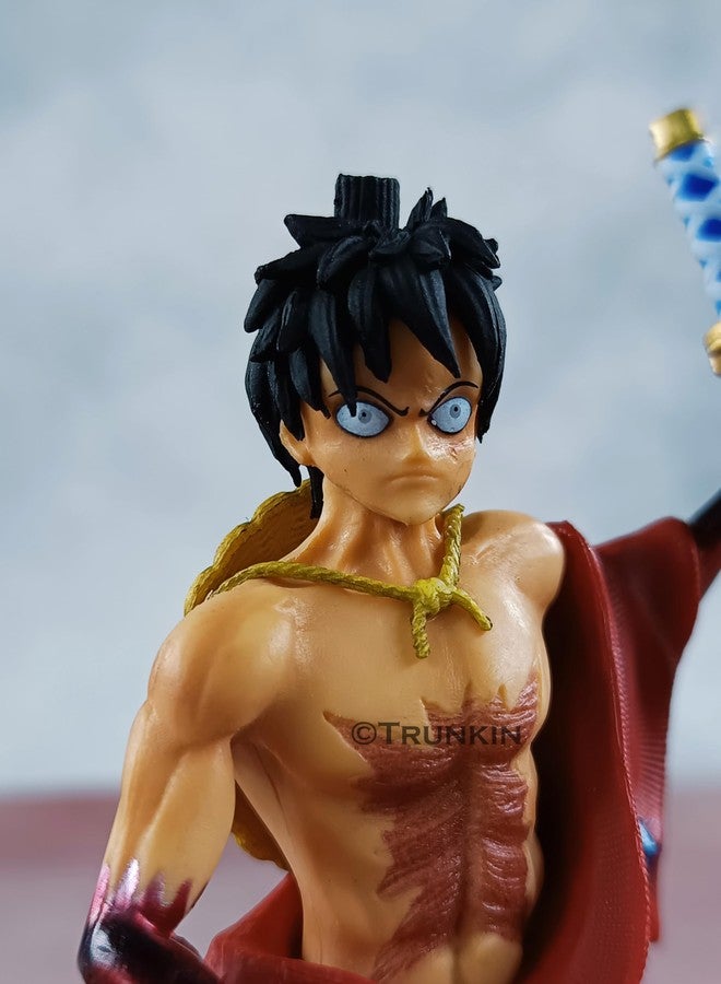 Trunkin One Piece Monkey d Luffy 10Cm wano Country Kimono Action Figure for Collection - Image 4